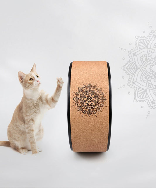 Yoga Wheel i Kork – Yogahjul for Balanse, Stretching & Støtte