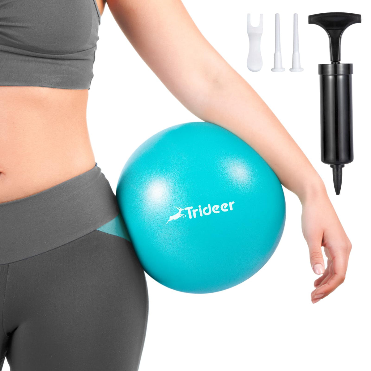 Trideer Pilatesball 23 cm med Pumpe – Treningsball for Core, Yoga & Pilates